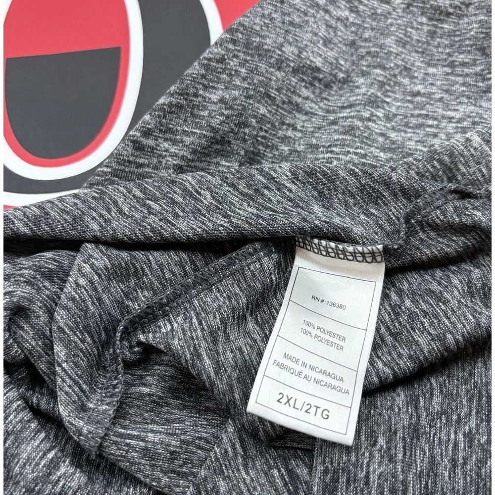 The Ottawa Senators 2XL Mens Raglan Style T-shirt Gray With Red Sleeves - Picture 7 of 8